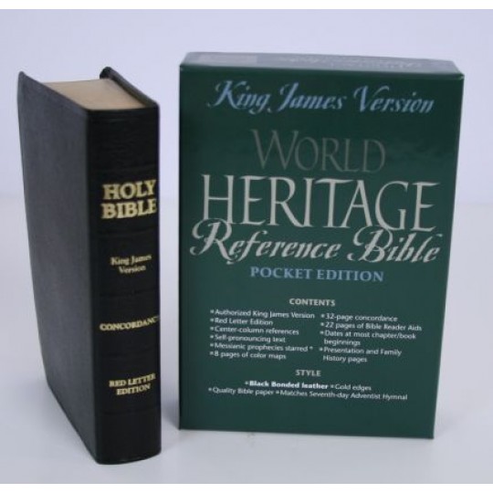 World Heritage Reference Bible (KJV) Pocket - Bonded Leather: Black