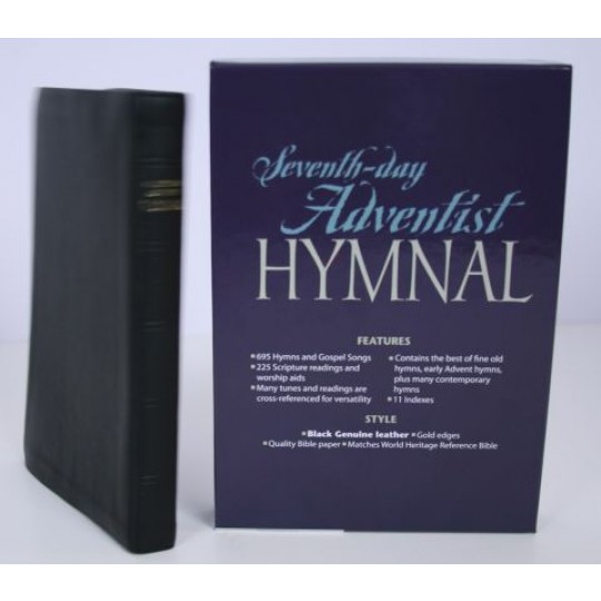 Seventh-day Adventist Hymnal - Genuine Leather: Black