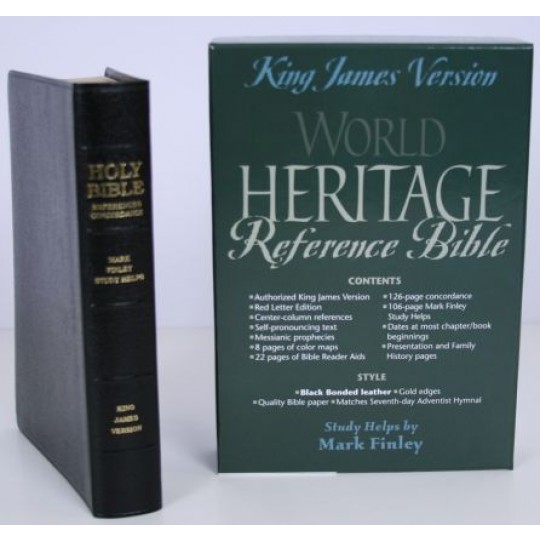 World Heritage Reference Bible (KJV) - Bonded Leather: Black