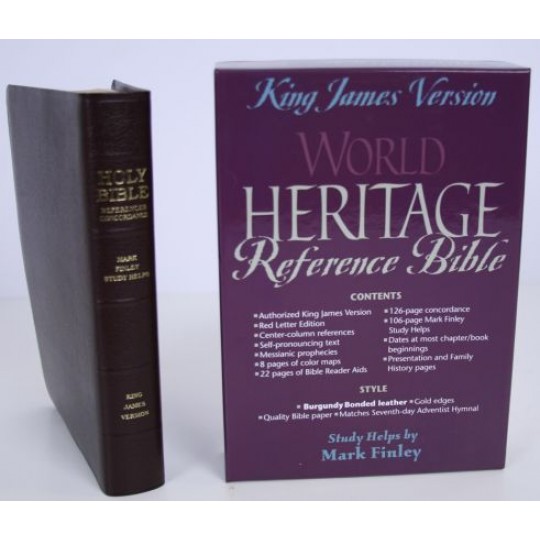 World Heritage Reference Bible (KJV) - Bonded Leather: Burgundy