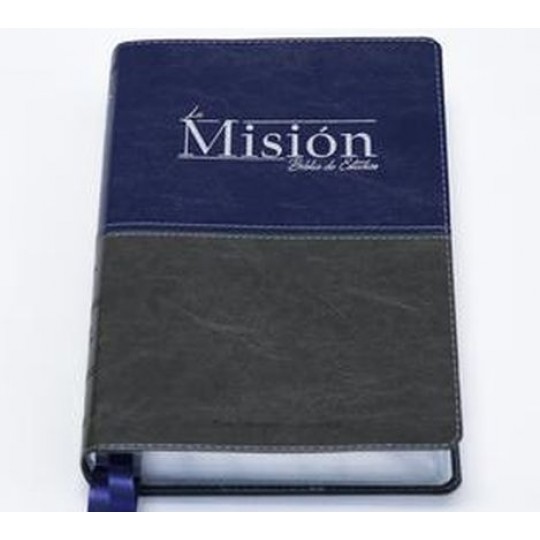Nueva Misión Biblia de Estudios - Azul (Spanish)