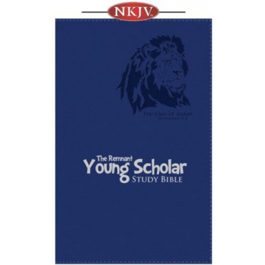 Young Scholar Study Bible (NKJV) Thumb Indexed, Leathersoft: Blue