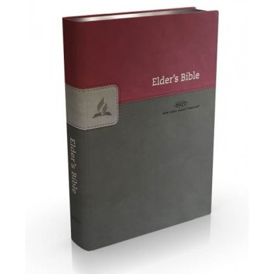 Elder's Bible (NKJV): Burgundy and Grey