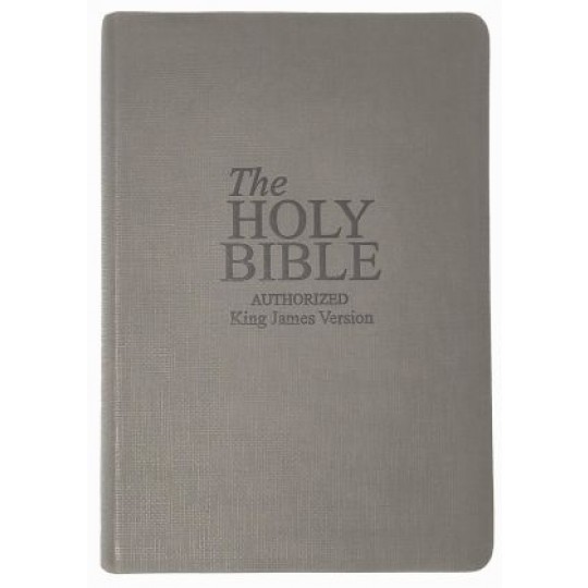 KJV The Holy Bible with Mark Finley Study Helps and Thumb Indexed - Grey Cover