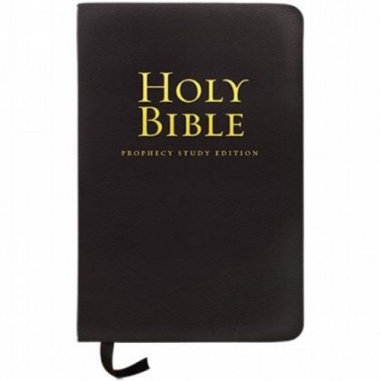 Prophecy Study Bible (NKJV) Genuine Leather: Black