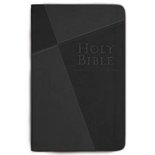Prophecy Study Bible (NKJV) - Leathersoft: Black/Grey