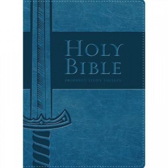 Prophecy Study Bible (NKJV) Leathersoft: Navy