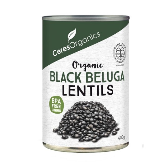 Black Beluga Lentils (Ceres Organics) - 400g 