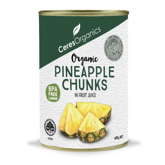 Pineapple Chunks in Fruit Juice - Organic  - 400g