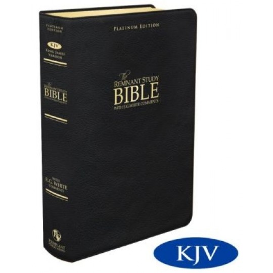 Platinum Remnant Study Bible (KJV) Large Print, Top-grain Leather: Black