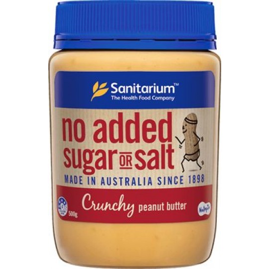 Peanut Butter Crunchy - No sugar or salt  - 500g