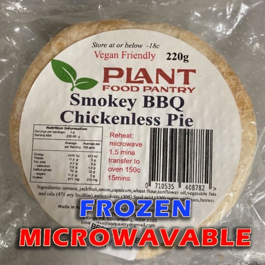 Smokey BBQ Chickenless Pie (individual serve) 230g