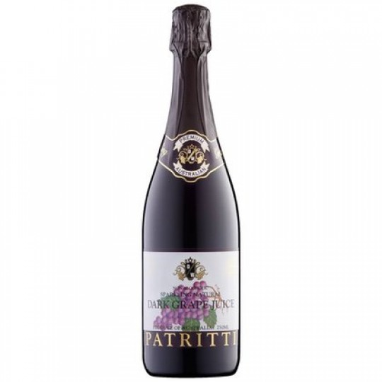 Patritti Sparkling Natural Dark Grape Juice - 750ml