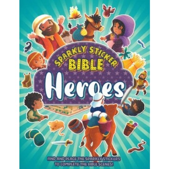 Sparkly Sticker Bible - Heroes