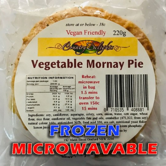 Vegetable Mornay Pie (individual serve) 220g