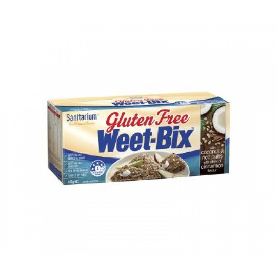 Weet-Bix Gluten Free - Coconut/ Rice Puffs/Cinnamon - 400g